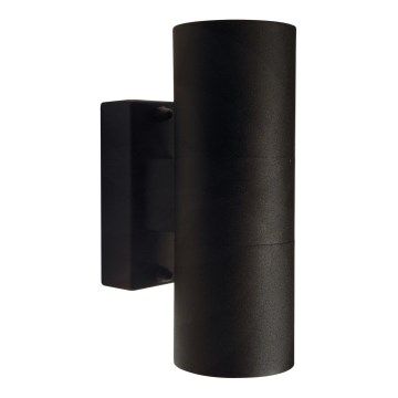 Nordlux - Venkovní nástěnné svítidlo TIN 2xGU10/35W/230V IP54 černá