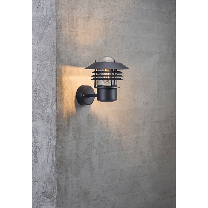 Nordlux - Venkovní nástěnné svítidlo VEJERS 1xE27/60W/230V IP54 černá