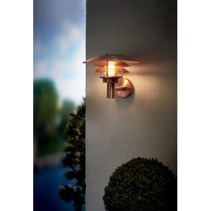 Nordlux - Venkovní nástěnné svítidlo VENO 1xE27/60W/230V IP54 měděná