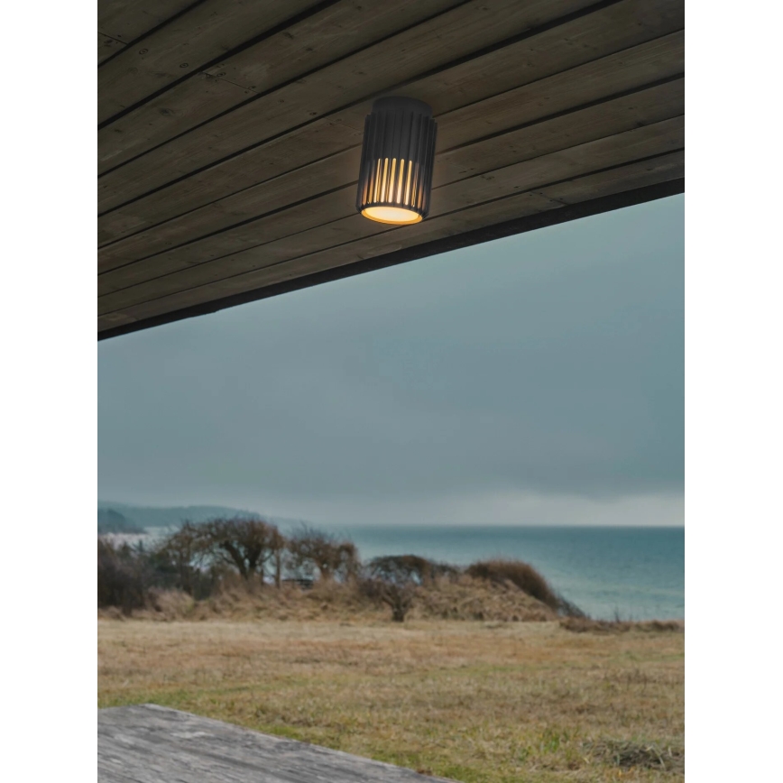Nordlux - Venkovní stropní svítidlo ALUDRA 1xE27/15W/230V antracit