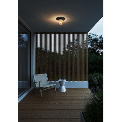 Nordlux - Venkovní stropní svítidlo JANUKA 1xE27/60W/230V IP54 černá
