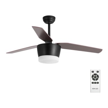NOVA LUCE 5260251 - LED Stropní ventilátor MOONSOON LED/18W/230V + DO hnědá NOVA LUCE 5260251 - LED Stropní ventilátor MOONSOON LED/18W/230V + DO hnědá
