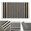 Oboustranný koberec KILIM GOLD 80x150 cm černá/bílá