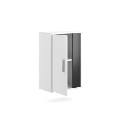 Obývací stěna BRICK 204x150x36 cm bílá/černá