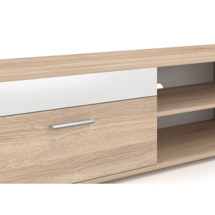 Obývací stěna BRICK 204x150x36 cm dub sonoma/bílá