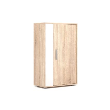 Obývací stěna BRICK 204x150x36 cm dub sonoma/bílá