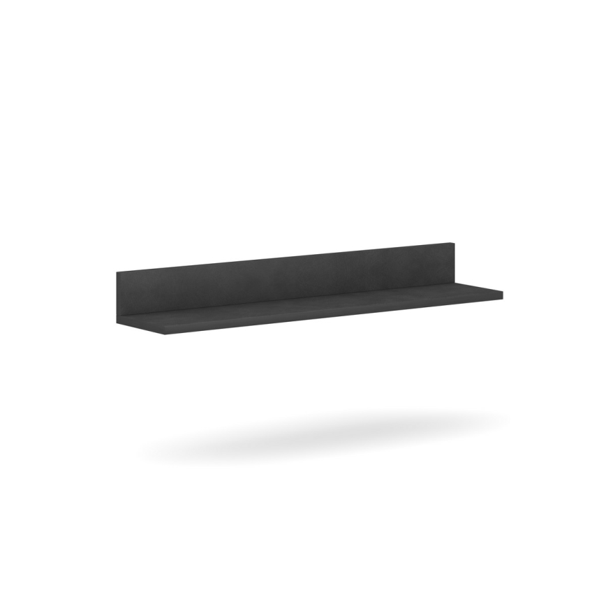 Obývací stěna BRICK 204x150x36 cm hnědá/černá