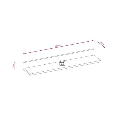 Obývací stěna BRICK 204x150x36 cm hnědá/černá