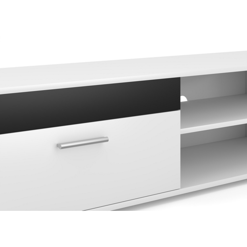 Obývací stěna BRICK bílá/černá