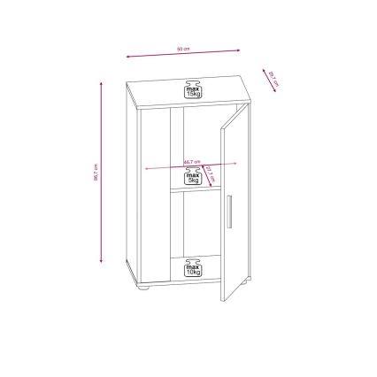 Obývací stěna BRICK hnědá/černá