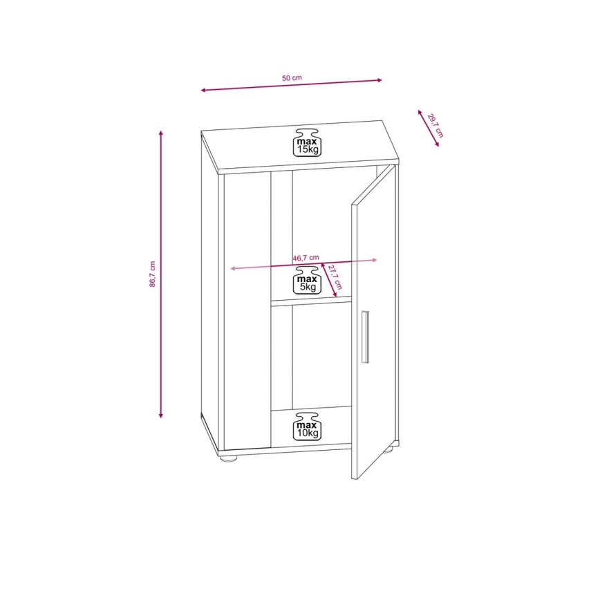 Obývací stěna BRICK hnědá/černá