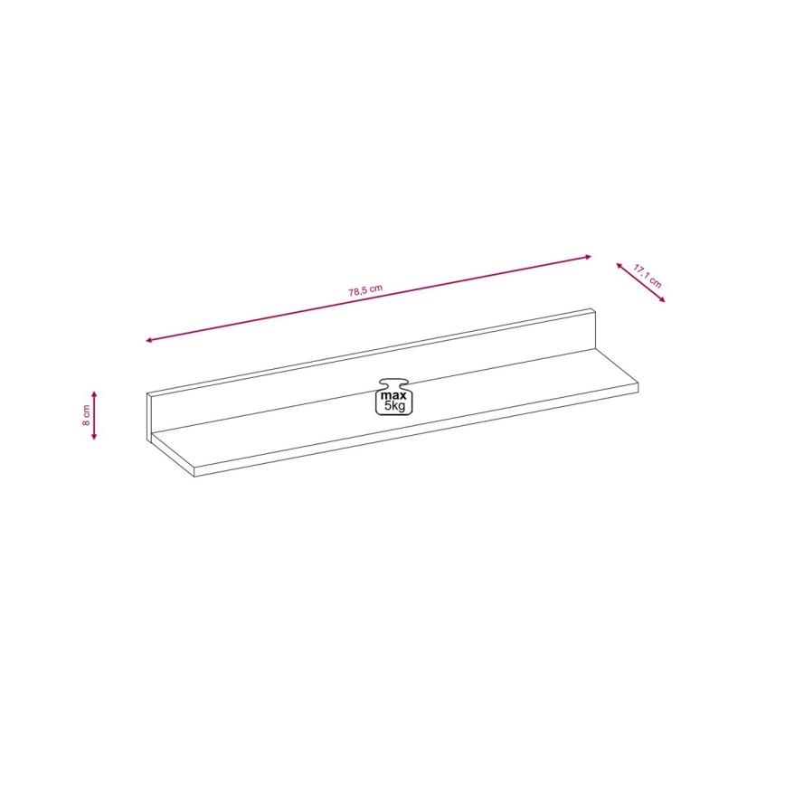 Obývací stěna BRICK hnědá/černá