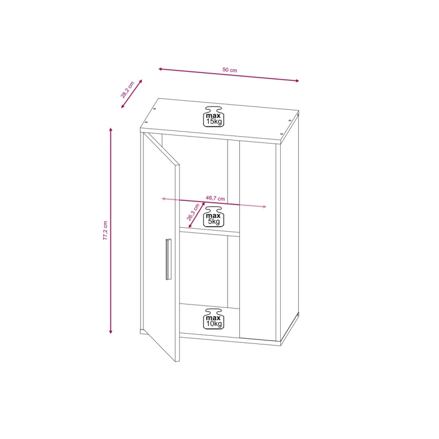 Obývací stěna BRICK hnědá/černá
