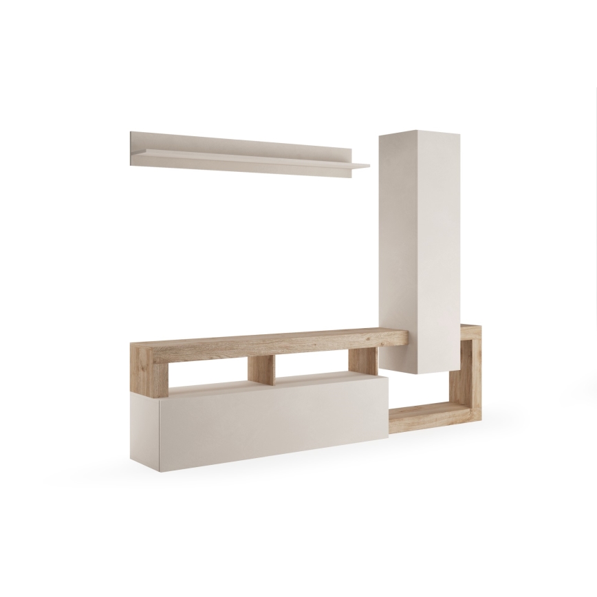 Obývací stěna LENOR kašmír/světlý dub