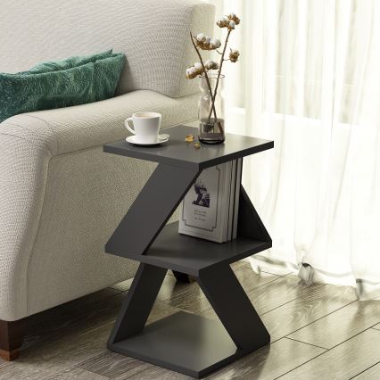 Odkládací stolek ALBENI 30x30 cm antracit