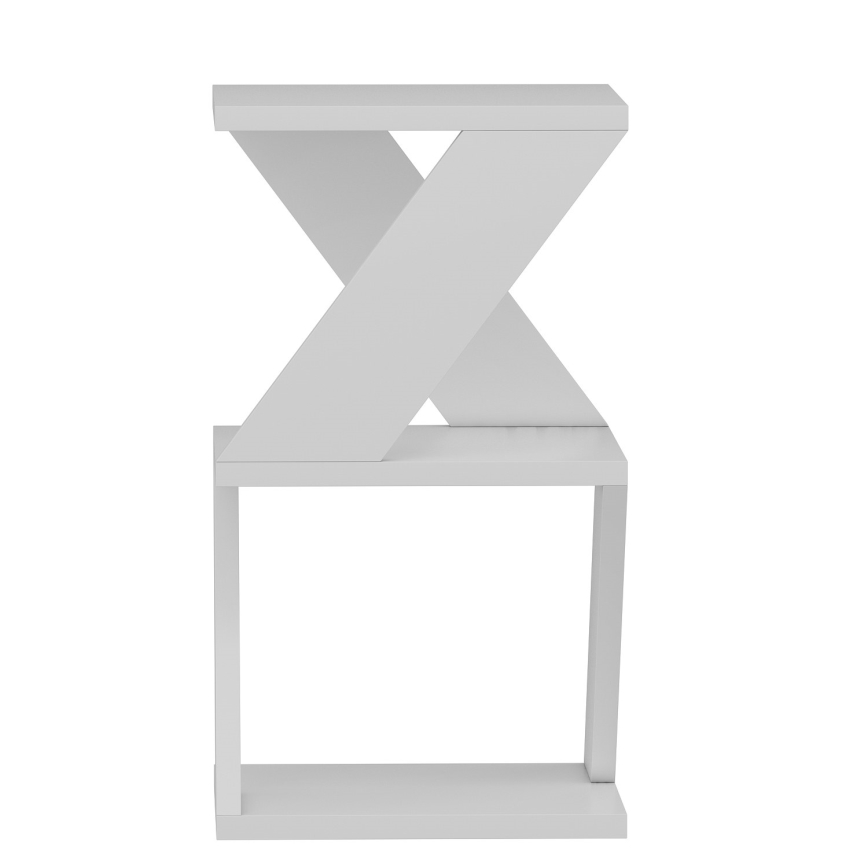 Odkládací stolek ALBENI 30x30 cm bílá