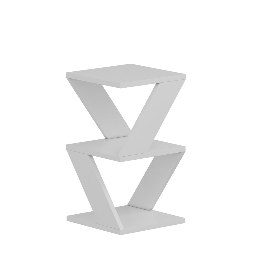 Odkládací stolek ALBENI 30x30 cm bílá