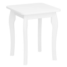 Odkládací stolek BAROQUE 45,6x39 cm bílá