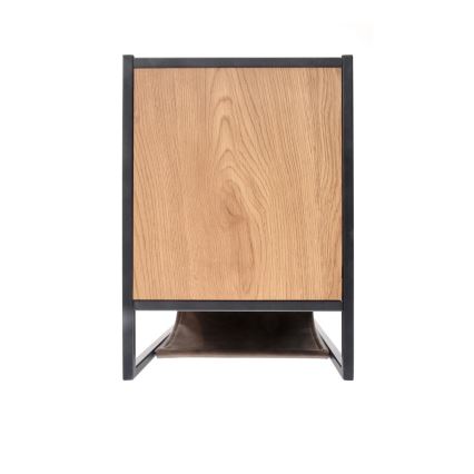 Odkládací stolek COMPACT 65x47 cm černá/hnědá