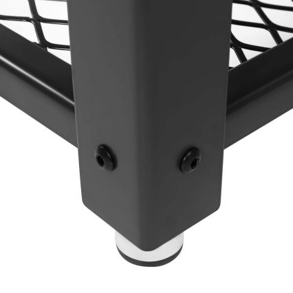 Odkládací stolek ELDUR 45x45 cm hnědá/černá