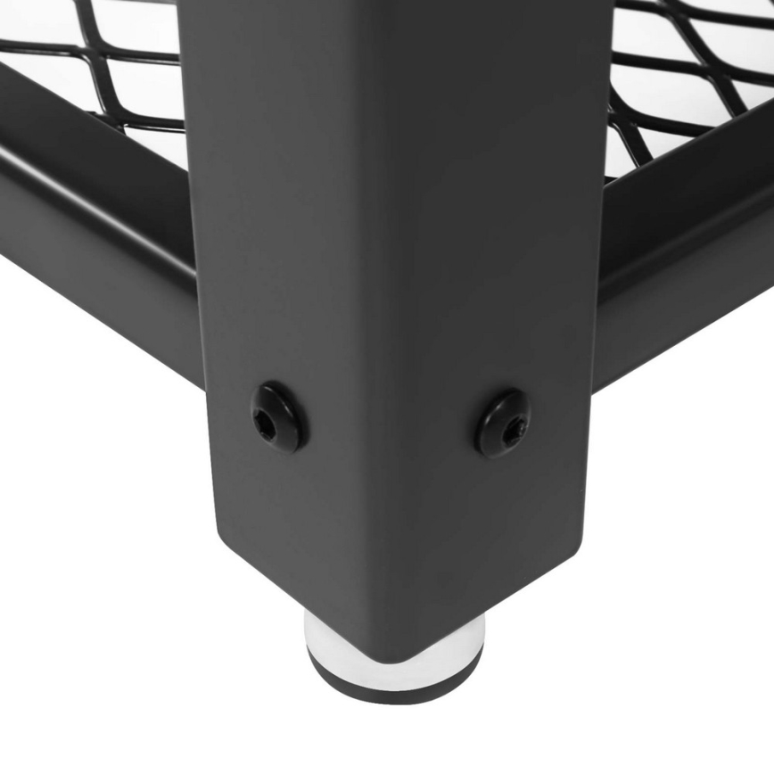 Odkládací stolek ELDUR 45x45 cm hnědá/černá