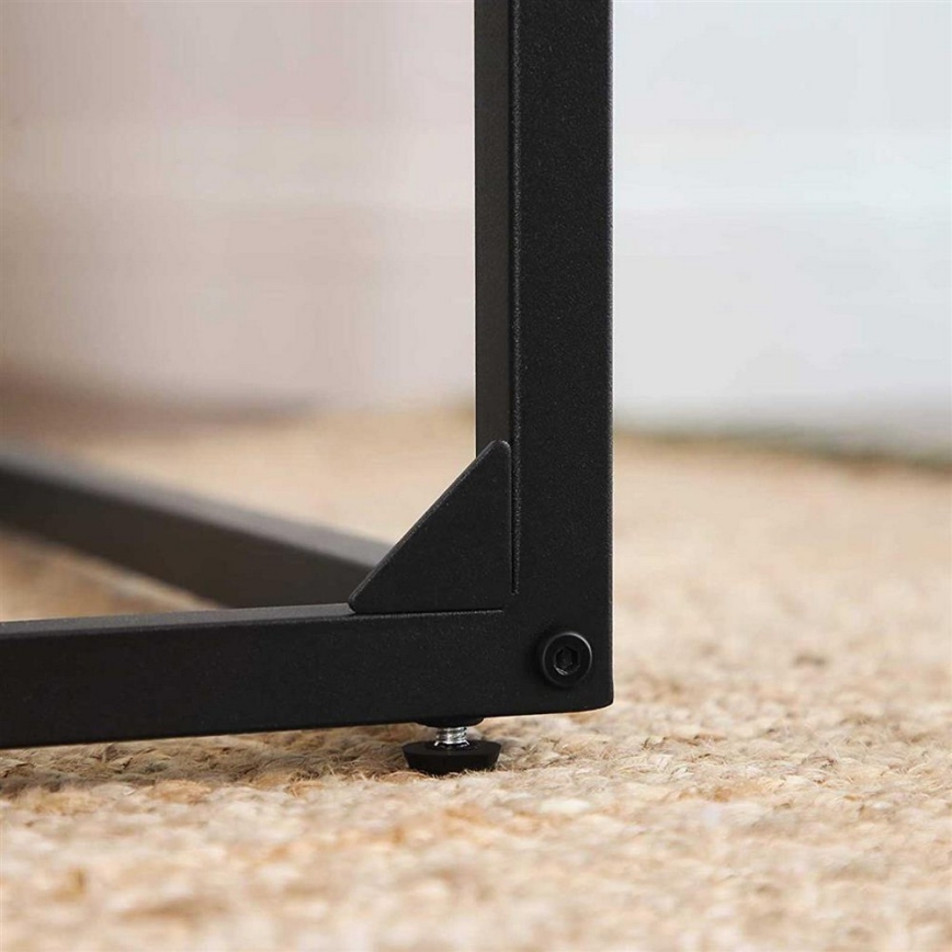 Odkládací stolek ELDUR 55x35 cm hnědá/černá