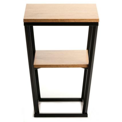 Odkládací stolek EXPAND 40x40 cm černá/hnědá
