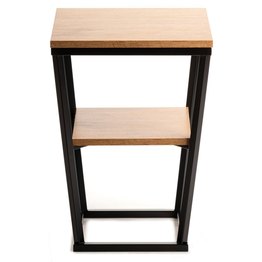 Odkládací stolek EXPAND 40x40 cm černá/hnědá