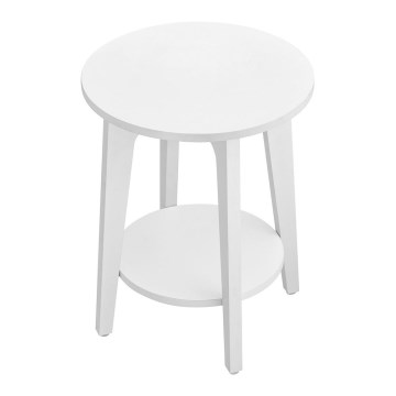 Odkládací stolek KAEL 40 cm bílá