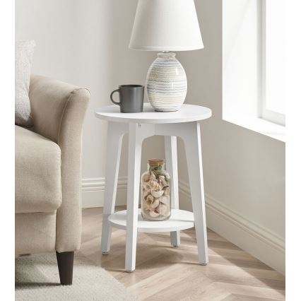 Odkládací stolek KAEL 40 cm bílá