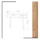 Odkládací stolek KIOGI 94x100 cm bílá/béžová