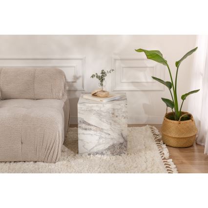 Odkládací stolek KUP 45x45 cm mramor