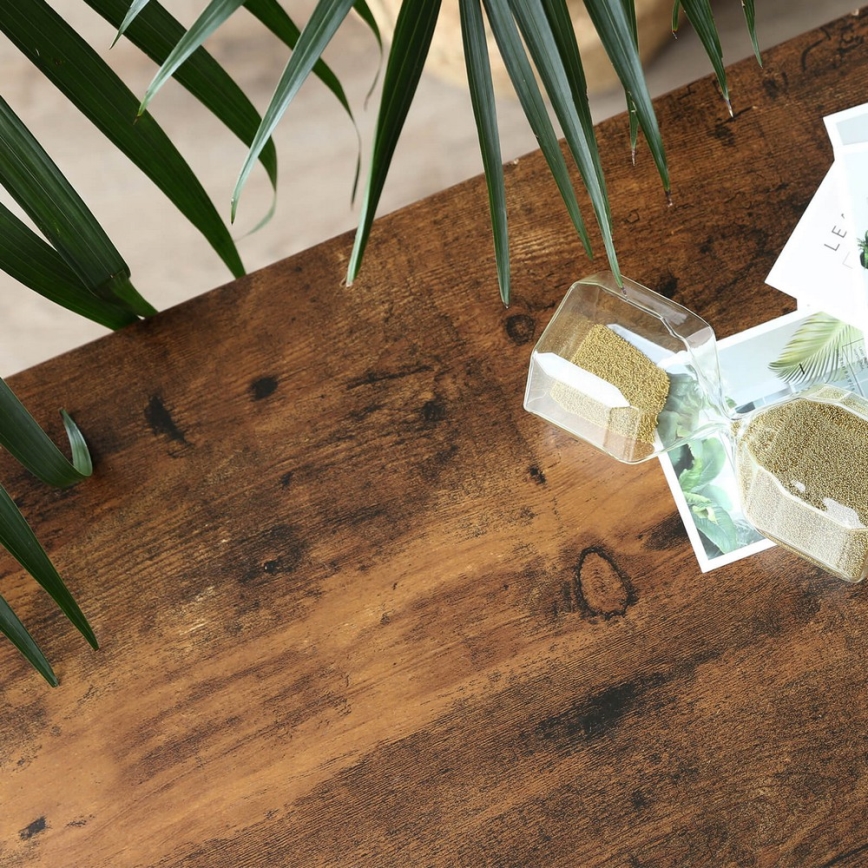 Odkládací stolek LUVOR 102x35 cm hnědá/černá