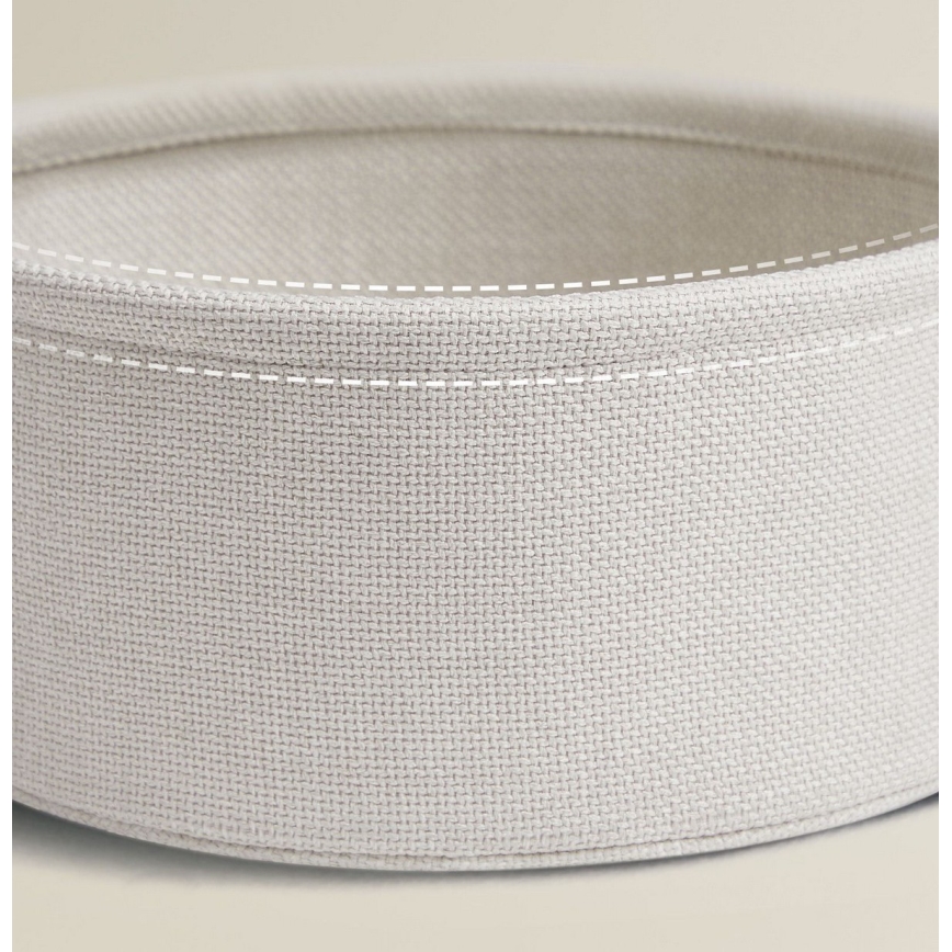 Odkládací stolek NOIRA 45 cm krémová/bílá