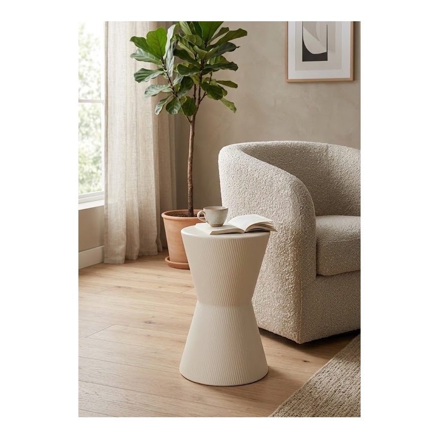 Odkládací stolek PETIT pr. 29 cm bílá
