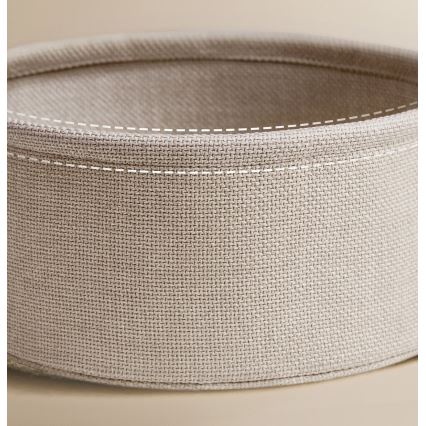 Odkládací stolek s vestavěnými zásuvkami a USB porty NOIRA 45 cm krémová/bílá