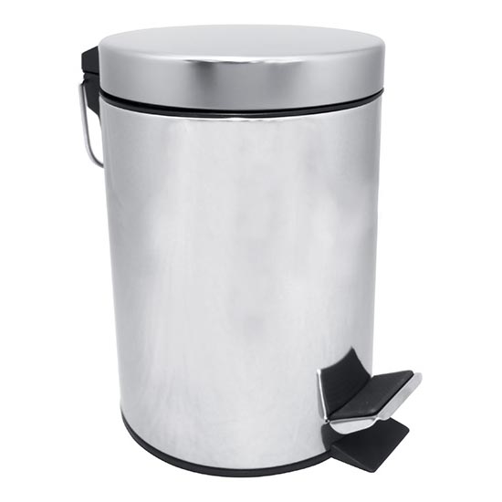 Odpadkový koš 20x28 cm nerez/stříbrná
