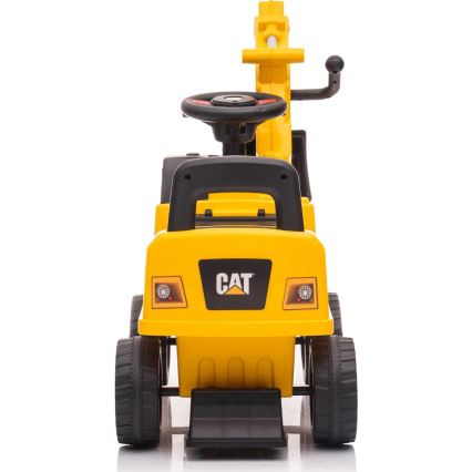 Odrážedlo bagr CAT 2xAA žlutá/černá
