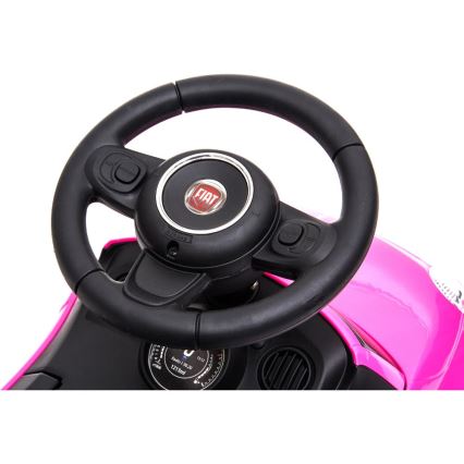 Odrážedlo Fiat 500 2xAA růžová