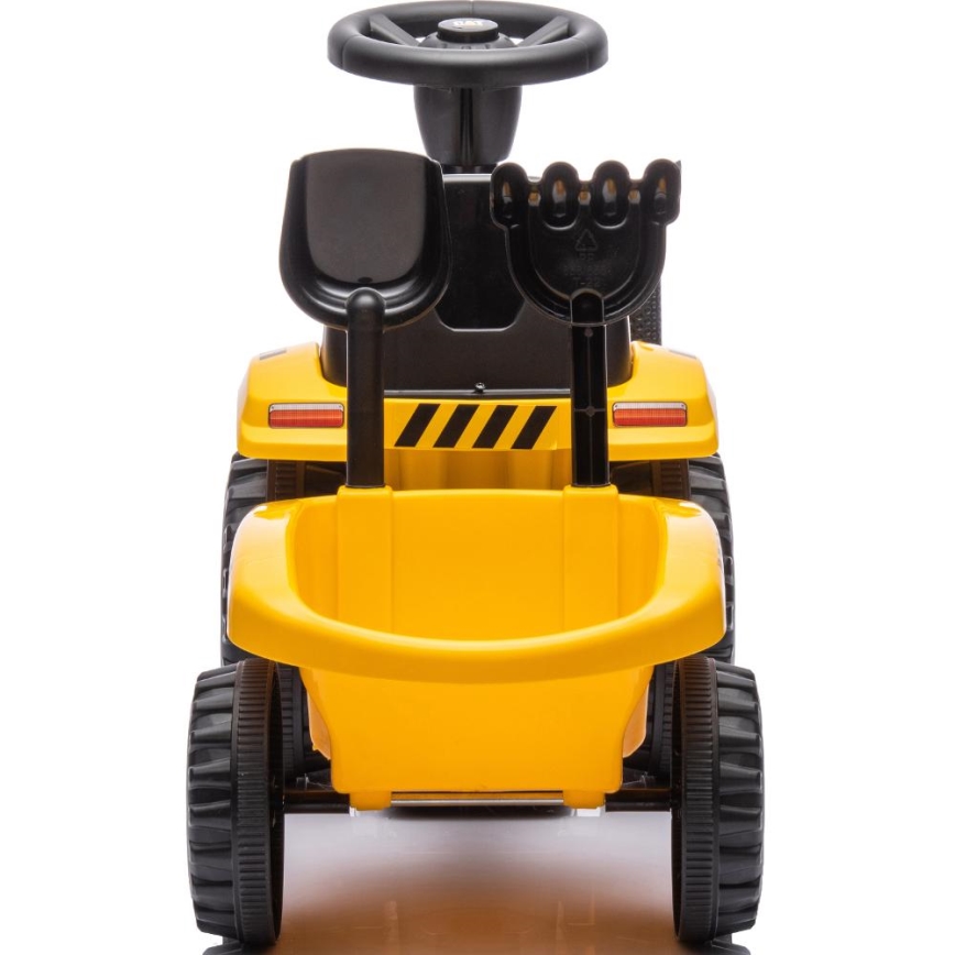 Odrážedlo traktor CAT 2xAA žlutá/černá