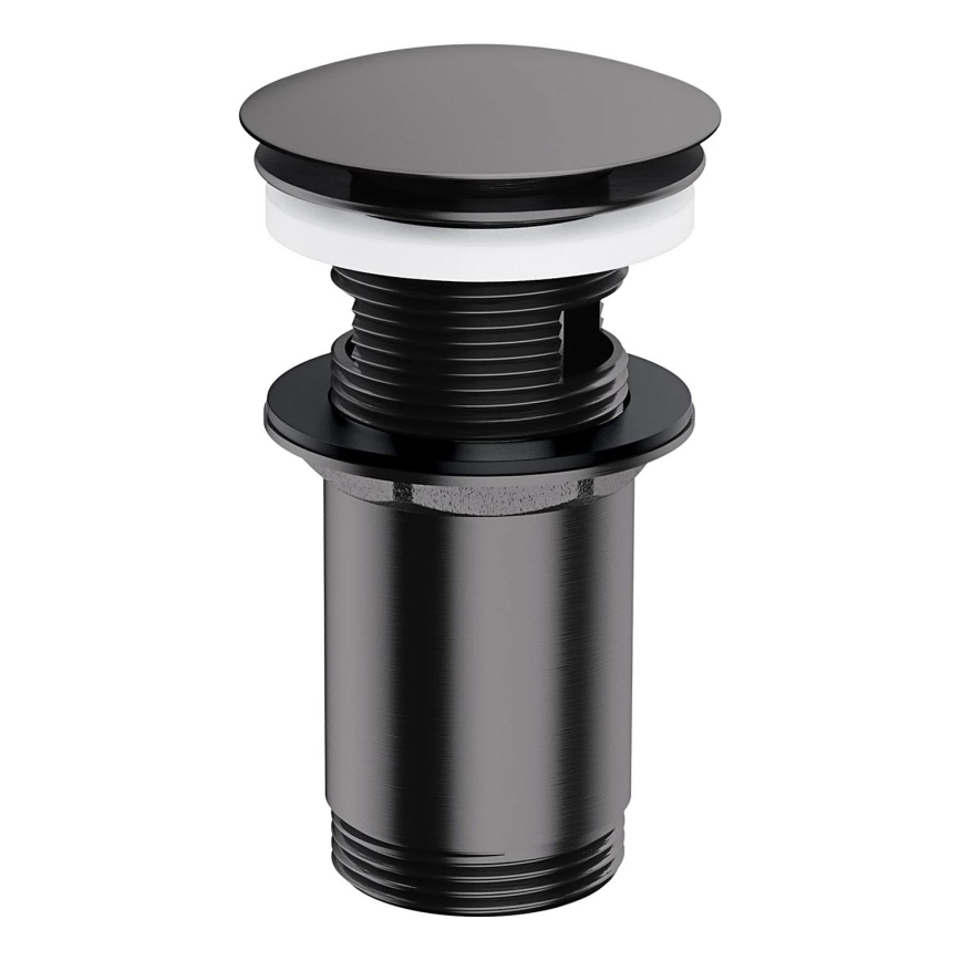 OMNIRES A706AT - Umyvadlová výpusť CLICK-CLACK pr. 6,6 cm kartáčovaný antracit