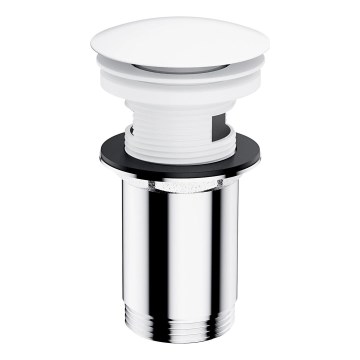 OMNIRES A706BM - Umyvadlová výpusť CLICK-CLACK pr. 6,6 cm matná bílá