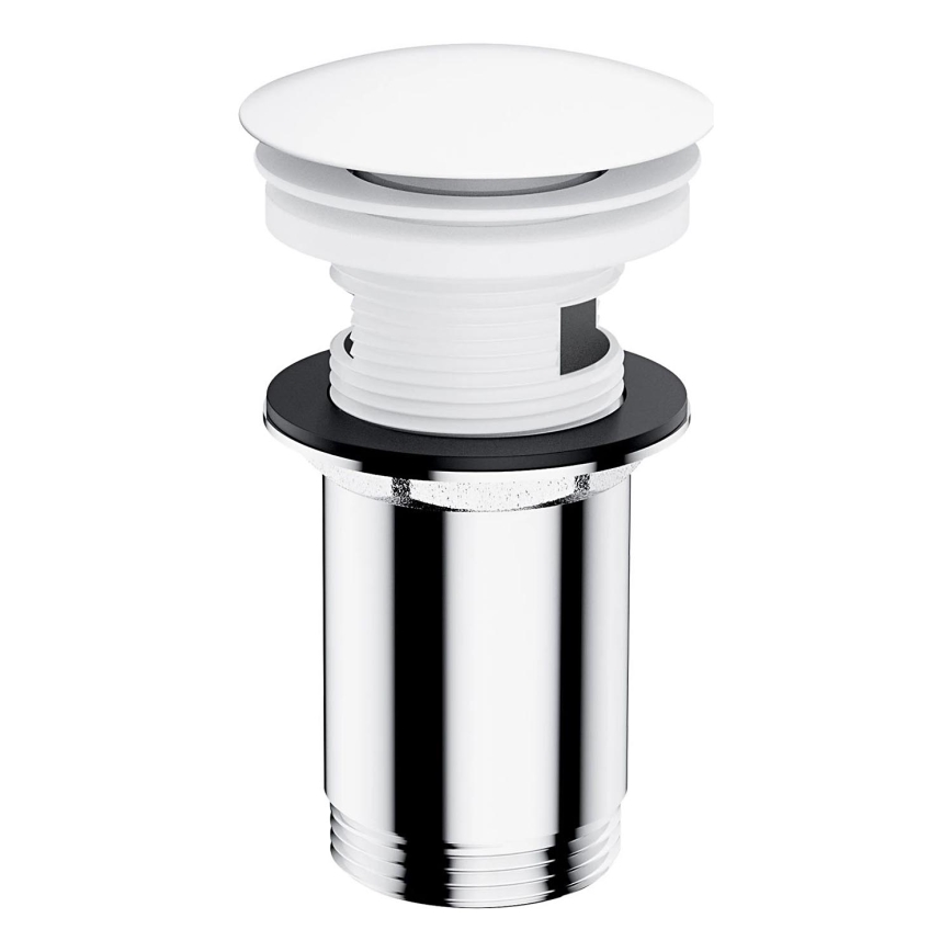 OMNIRES A706BM - Umyvadlová výpusť CLICK-CLACK pr. 6,6 cm matná bílá