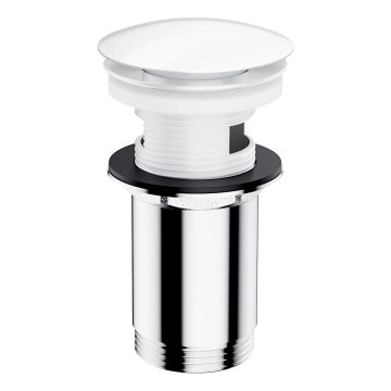 OMNIRES A706BP - Umyvadlová výpusť CLICK-CLACK pr. 6,6 cm lesklá bílá