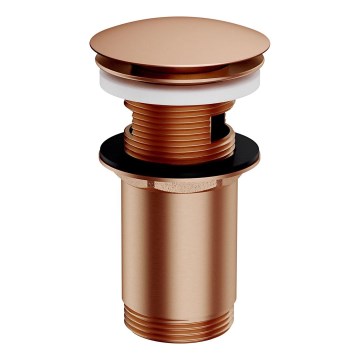OMNIRES A706CPB - Umyvadlová výpusť CLICK-CLACK pr. 6,6 cm kartáčovaná měď