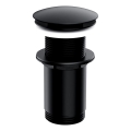 OMNIRES A716BL - Umyvadlová výpusť CLICK-CLACK pr. 6,6 cm polomatná černá