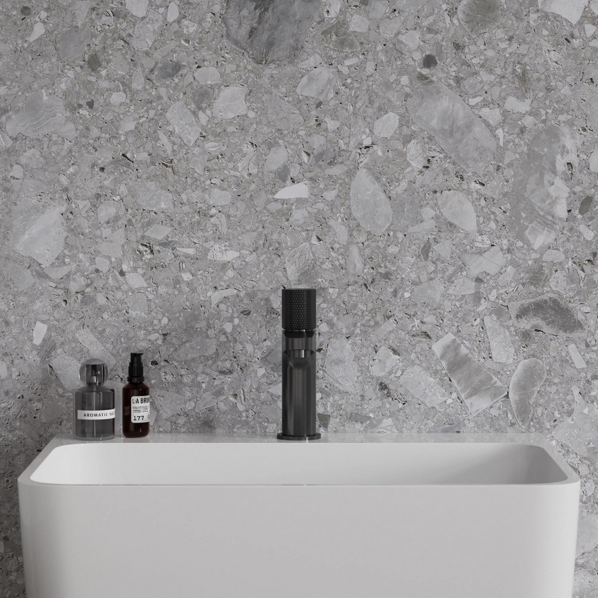 OMNIRES CT8010AT - Umyvadlová baterie CONTOUR 16,6 cm kartáčovaný antracit