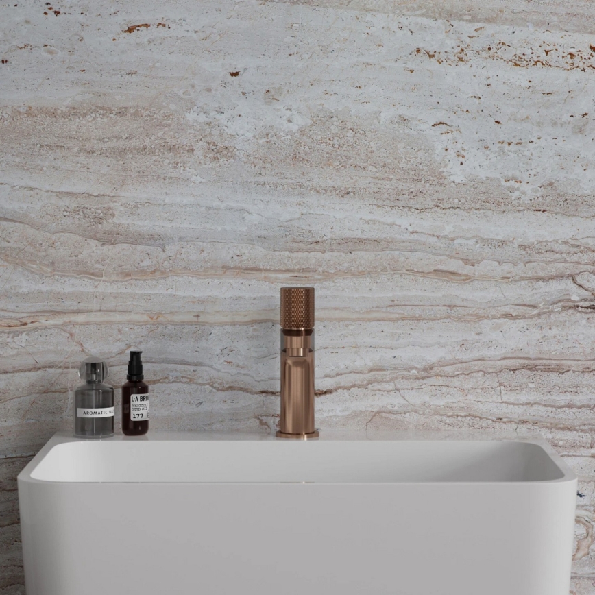 OMNIRES CT8010CPB - Umyvadlová baterie CONTOUR 16,6 cm kartáčovaná měď