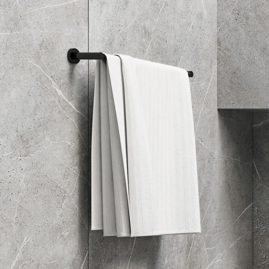 OMNIRES MP60214BL - Nástěnný věšák na ručníky MODERN PROJECT 40 cm matná černá