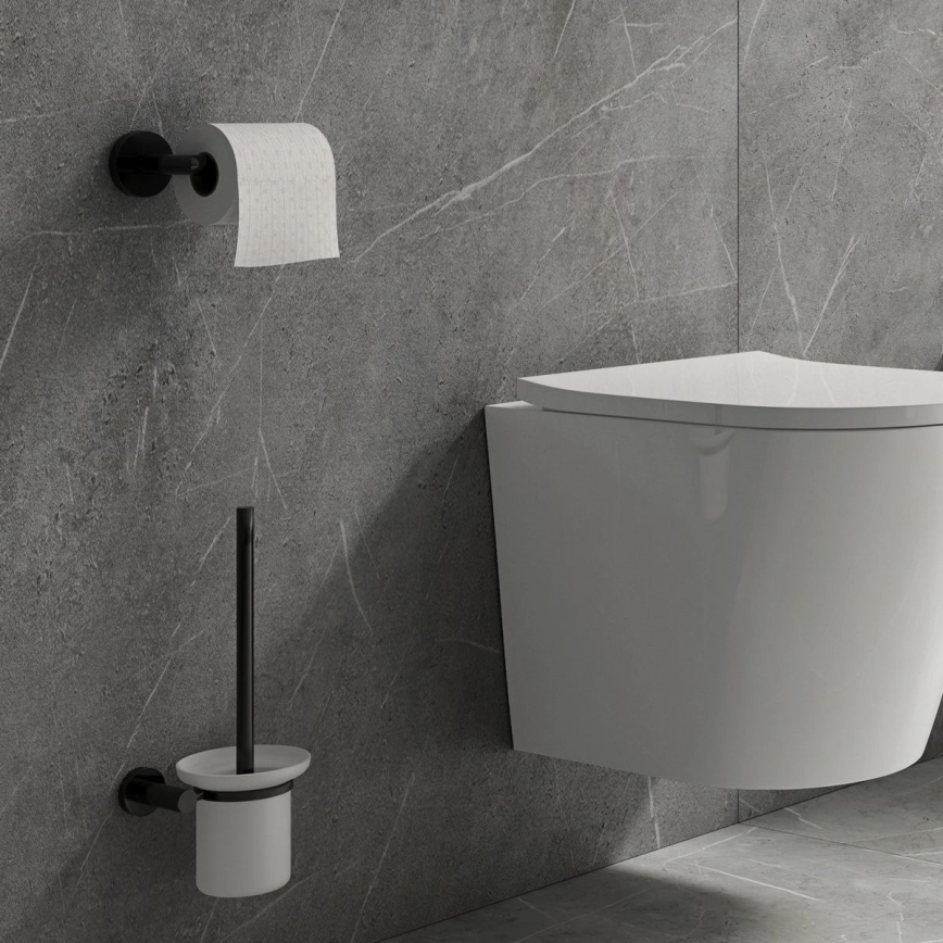 OMNIRES MP60510BL - Držák toaletního papíru MODERN PROJECT matná černá